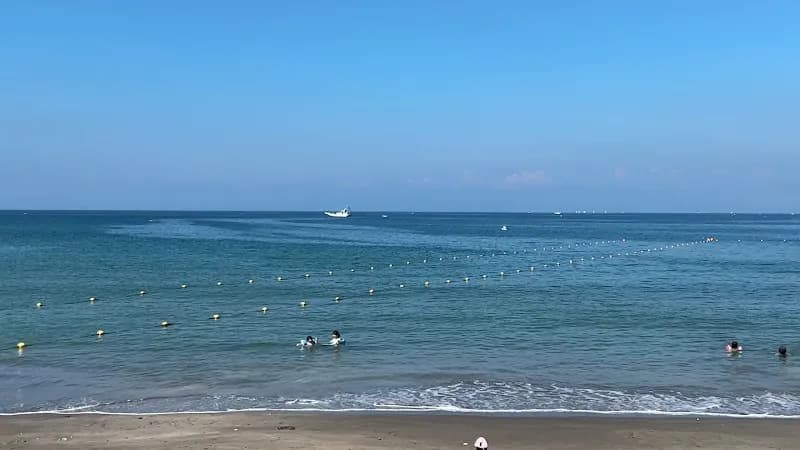 View of Isshiki Beach in Zushi, Kanagawa
