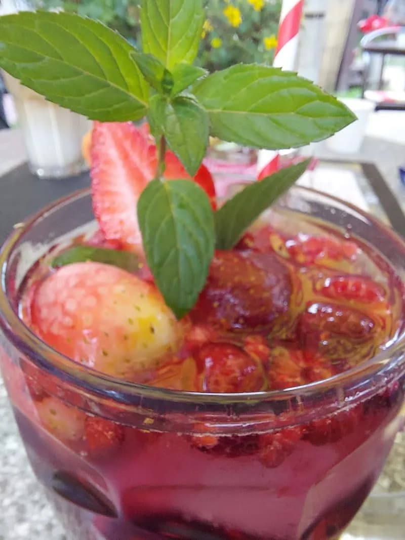 View of Ivana's Ice Cream Shop in Doksy, CZ