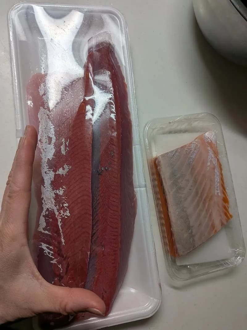 View of Izumisano Gyokyo Aozora Fishery Cooper's Market in Izumi, Osaka