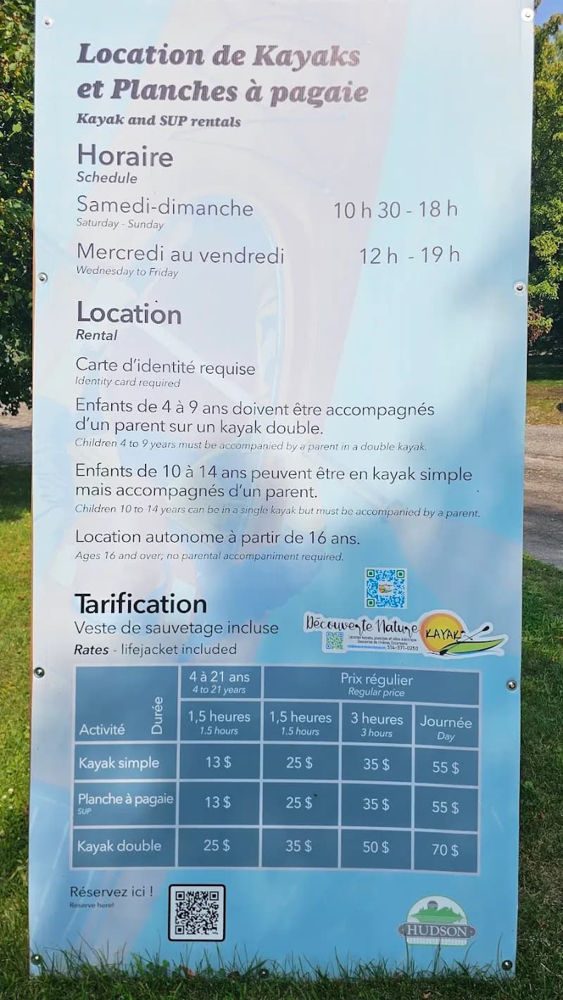 View of Jack Layton Park in Hudson, QC