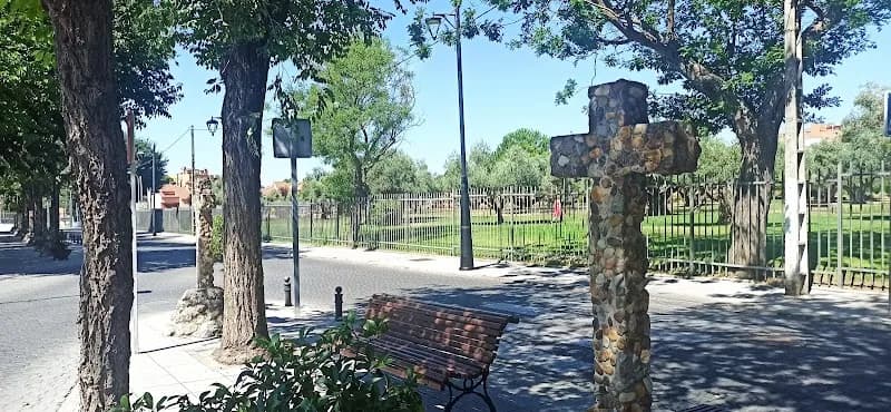 View of Jardín De La Ermita Park in Villaviciosa de Odón, Madrid