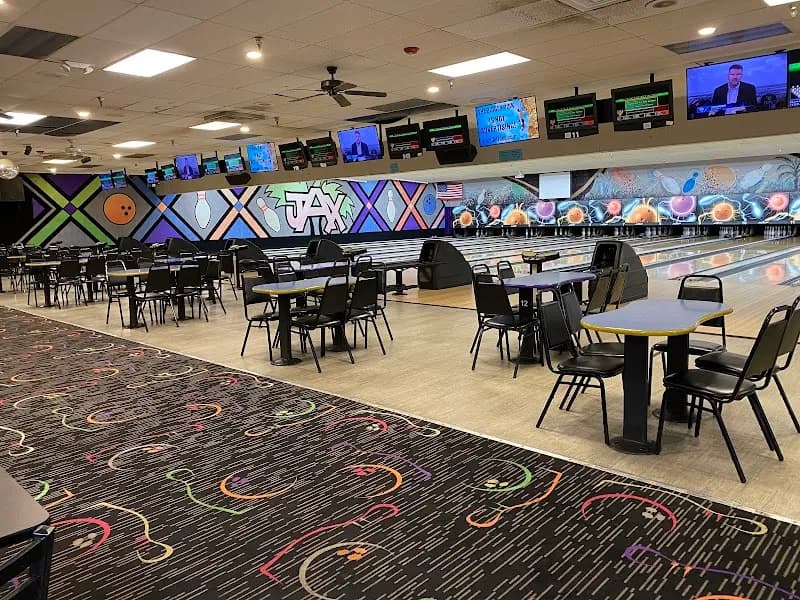 View of Jax Lanes Bowling Center in Jacksonville, AL