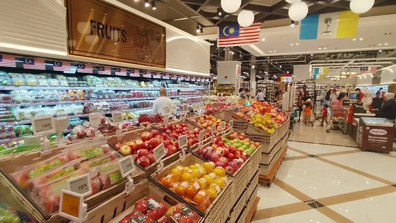 View of Jaya Hypermarket Food Court in Perai, Penang