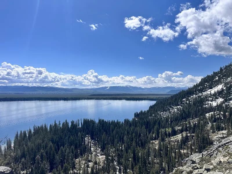 View of Jenny Lake Trailhead in Jackson, WY
