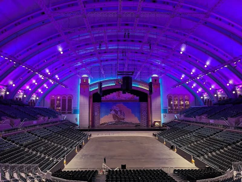 View of Jim Whelan Boardwalk Hall in Atlantic City, NJ