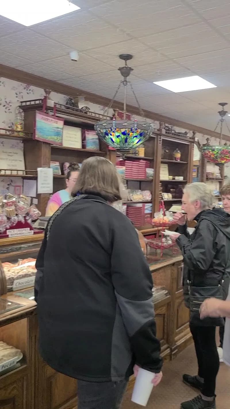 View of Joann's Fudge in Mackinac Island, MI
