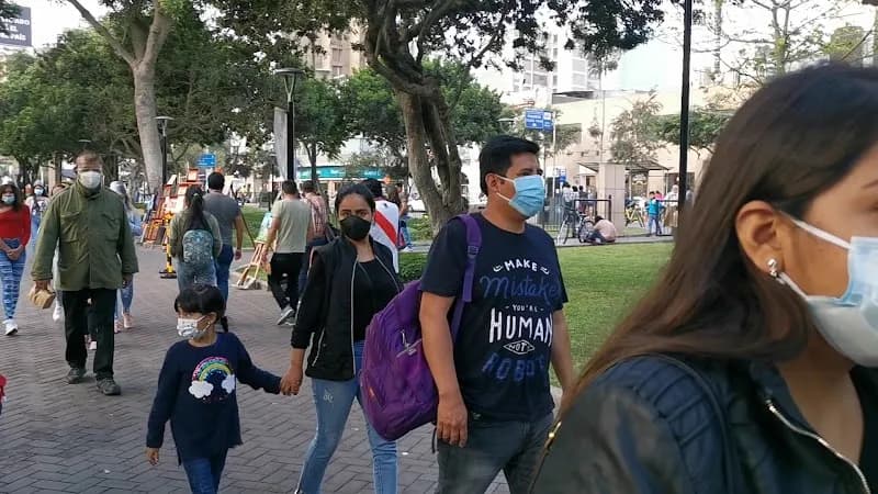 View of John F. Kennedy park in San Isidro, Lima