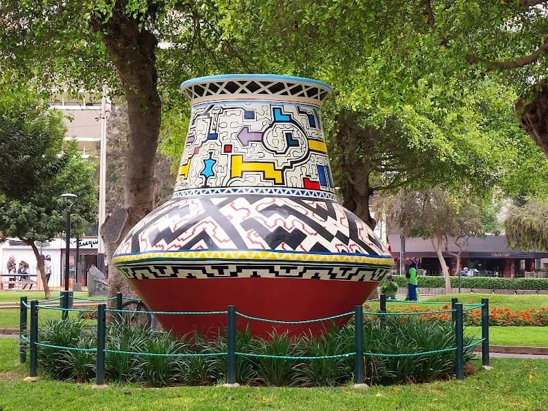 View of John F. Kennedy park in San Isidro, Lima