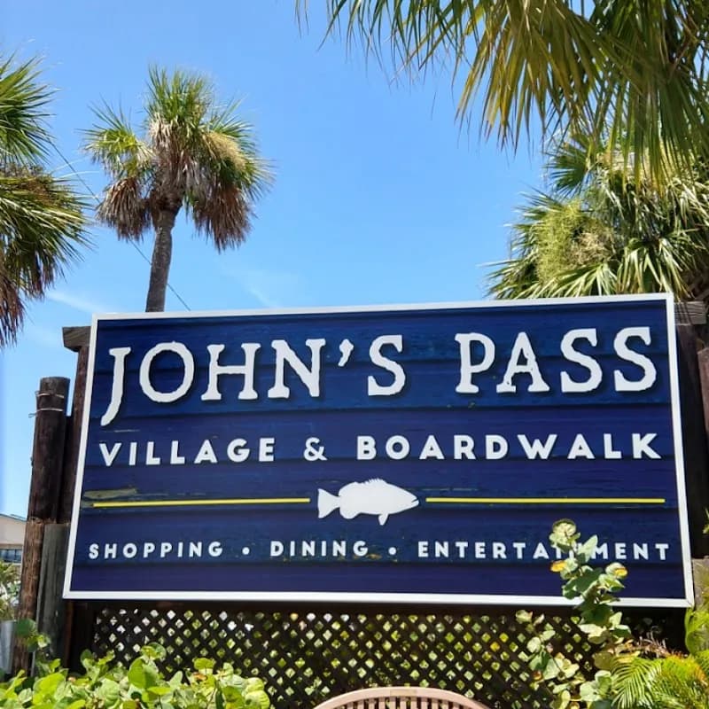 View of John's Pass in St. Petersburg, FL