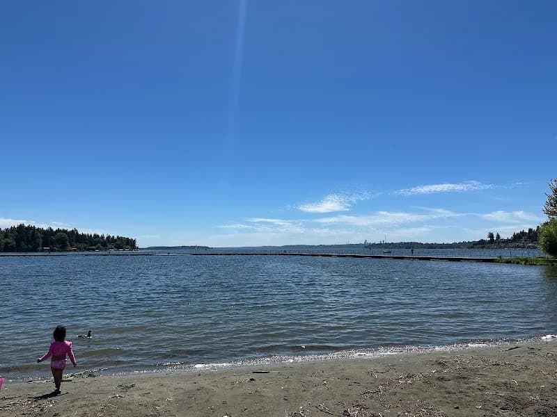 View of Juanita Beach Park in Kirkland, WA