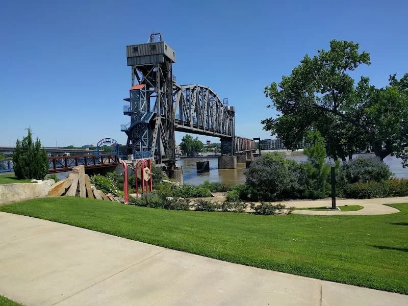 View of Julius Breckling Riverfront Park in Little Rock, AR