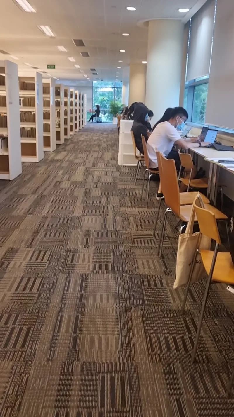 View of Jurong Library in Jurong, SG