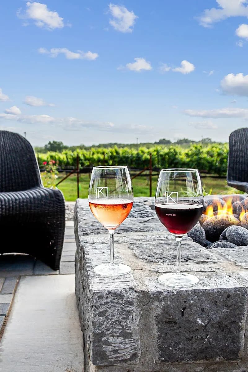 View of K Estate Vineyards in Boerne, TX