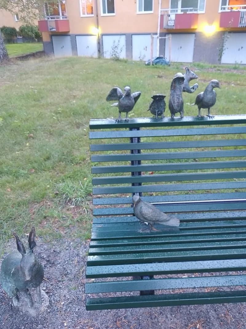 View of Källviken Park in Västerhaninge, Stockholm