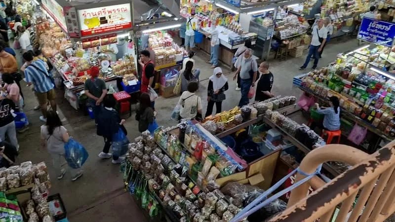 View of Kad Luang Market Food Zone in Chiang Mai, CM