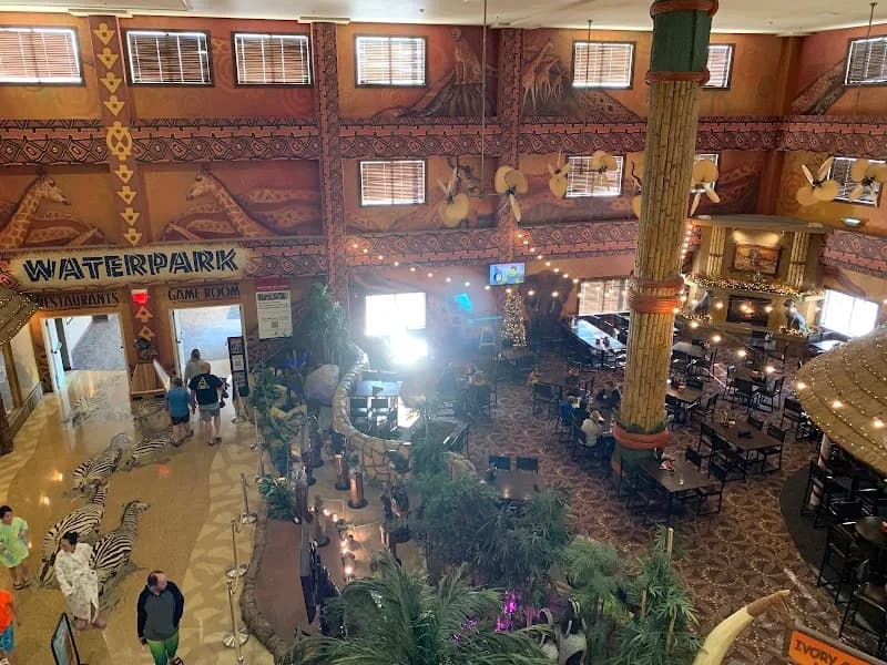 View of Kalahari Indoor Water Park in Wisconsin Dells, WI