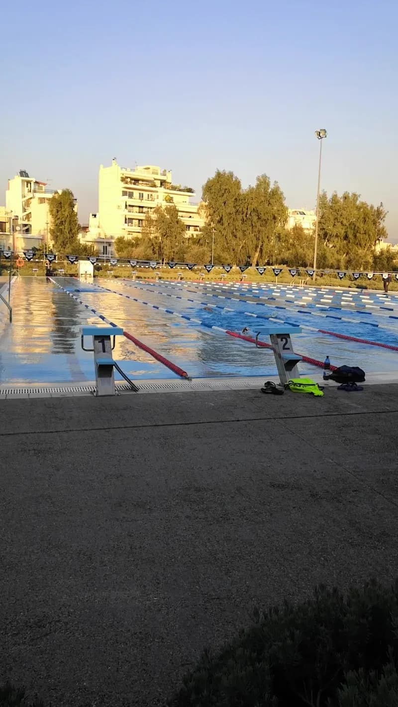 View of Kallithea Municipal Swimming Pool in Kallithea, AT