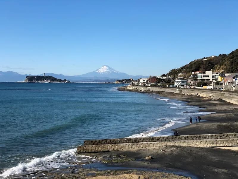 View of Kamakura Seaside Park in Kamakura, Kanagawa