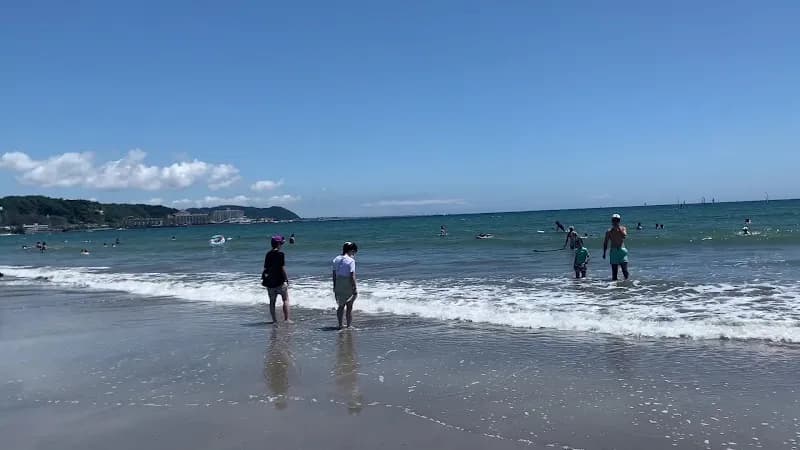 View of Kamakura Yuigahama Beach in Kamakura, Kanagawa