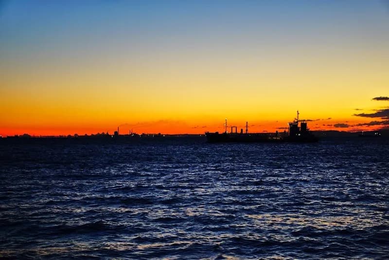 View of Kanazawa Seaside Swimming Complex in Kanazawa, Kanagawa