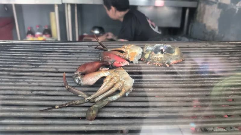 View of Karon Seafood Restaurants Row in Karon, Phuket