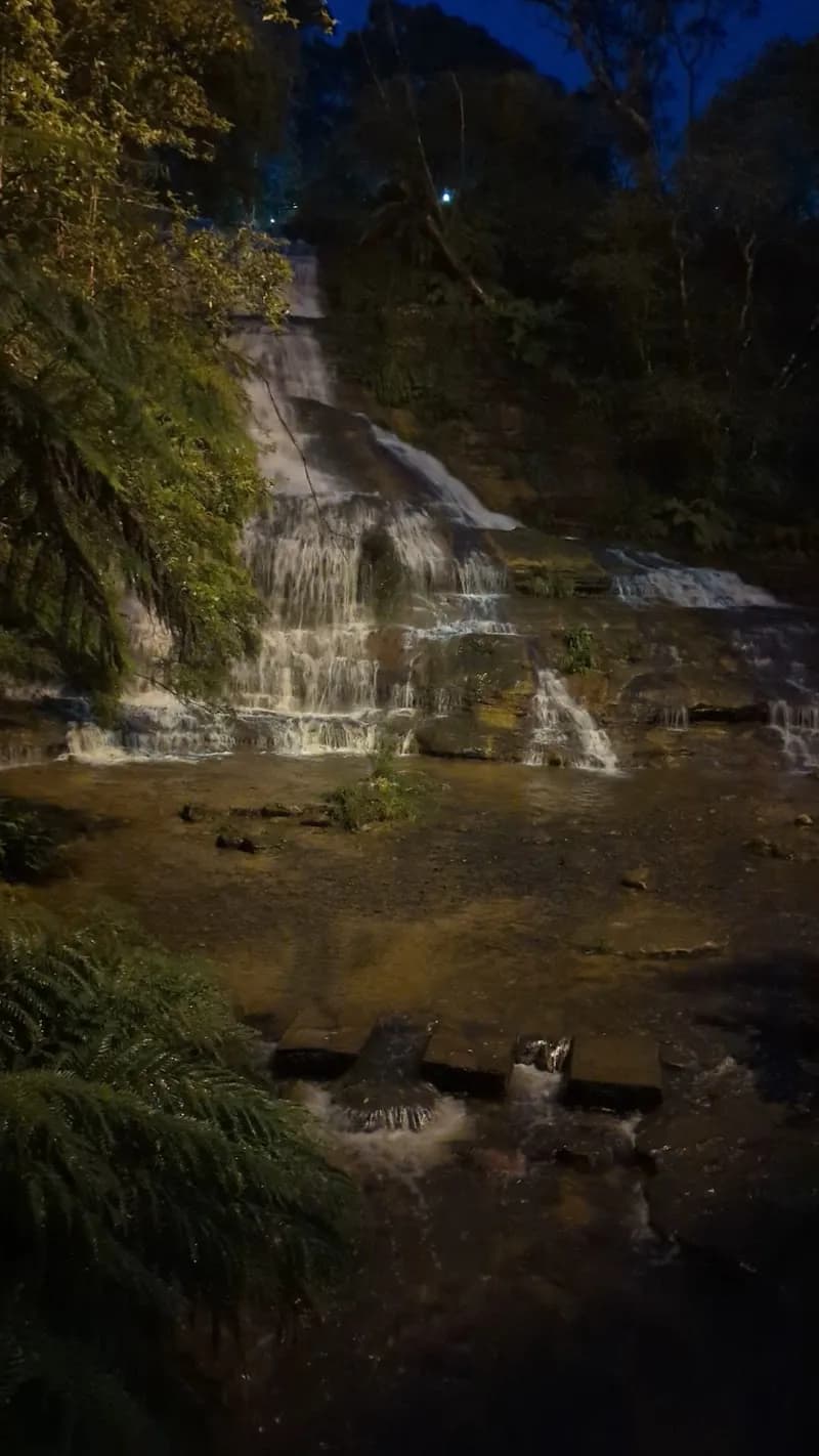 View of Katoomba Falls Reserve in Blue Mountains, NSW
