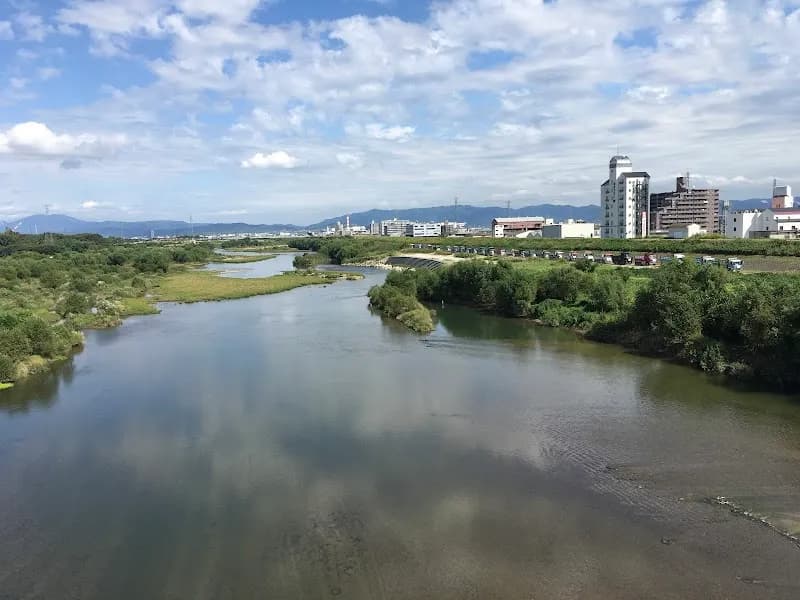 View of Katsura River Cycling Road in Nagaokakyo, KYO