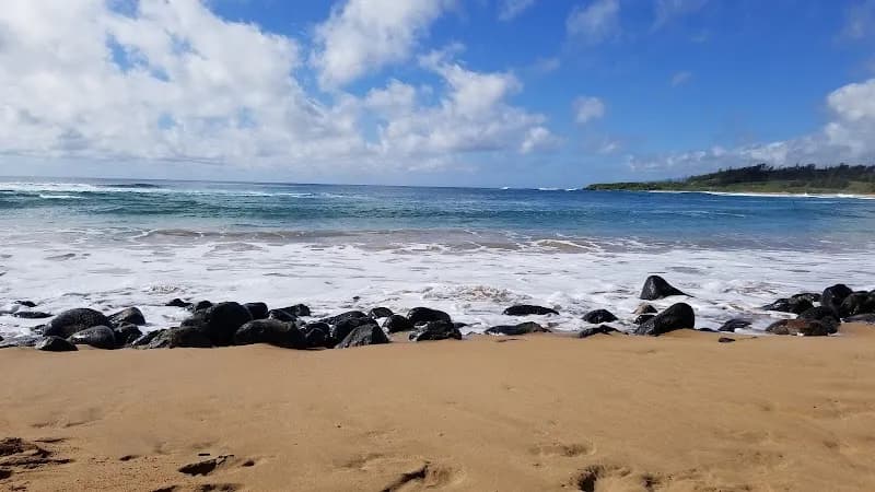 View of Keālia Beach in Kauai, HI
