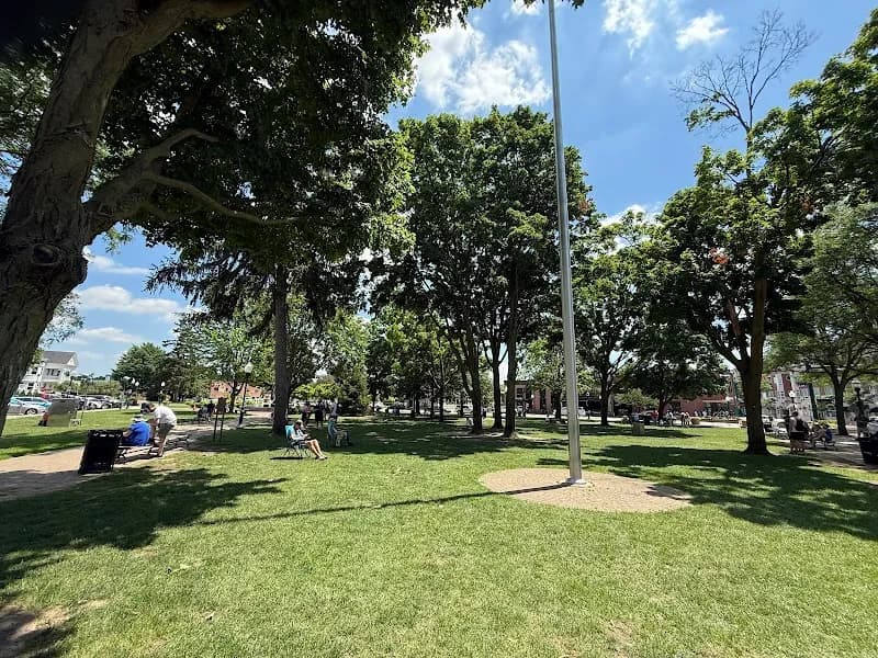 View of Kellogg Park in Plymouth, MI