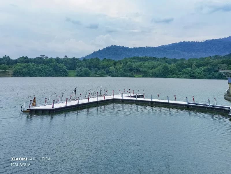 View of Kepong Metropolitan Lake Garden in Kepong, KL
