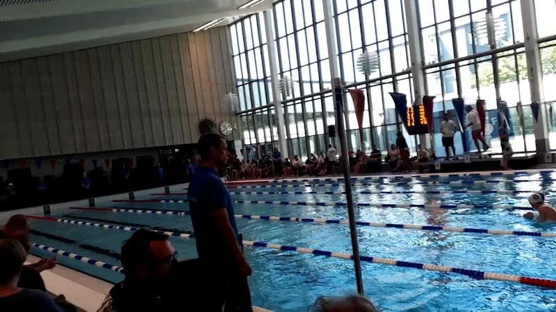 View of Åkeshovs swimming and sporting in Bromma, Stockholm