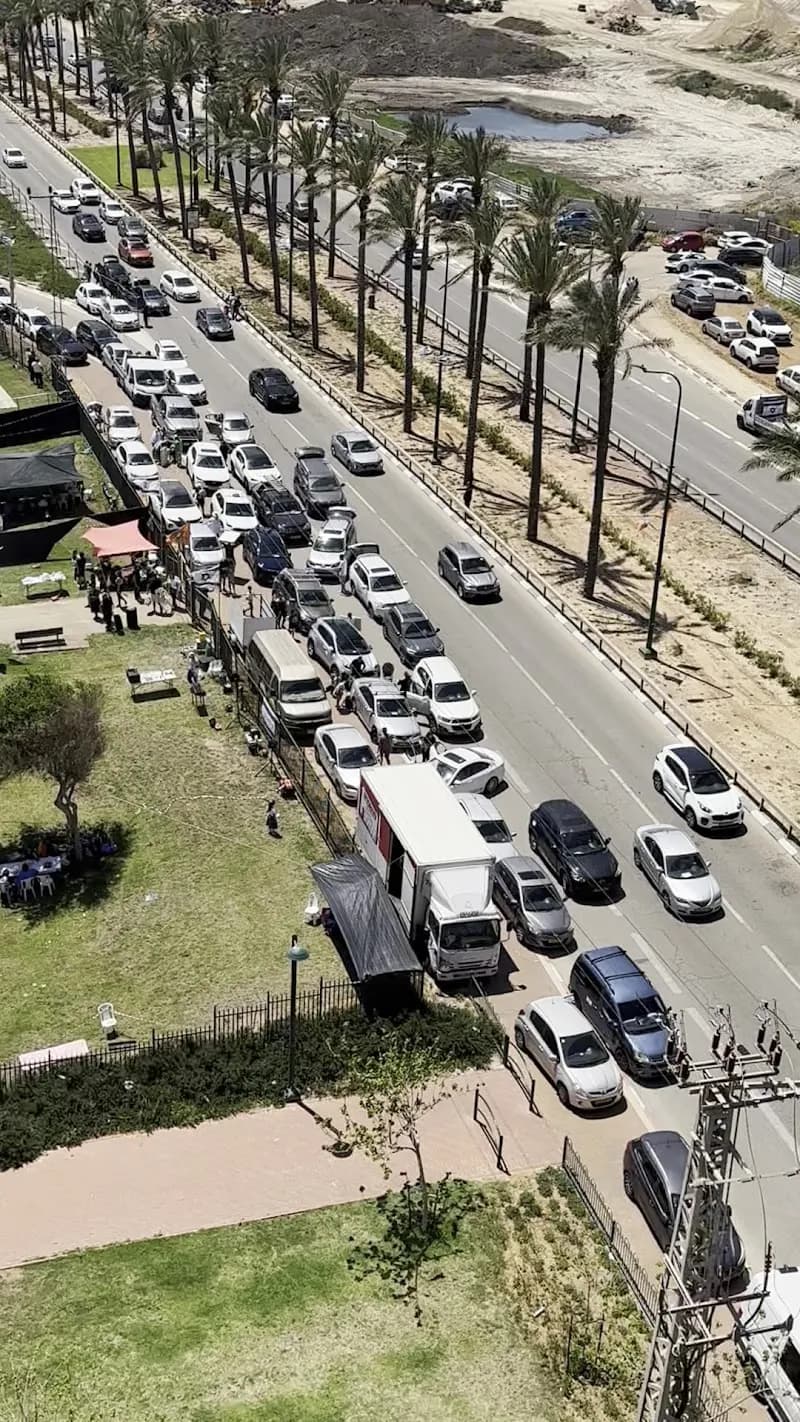 View of Kikar HaAtzmaut Playground in Netanya, TA