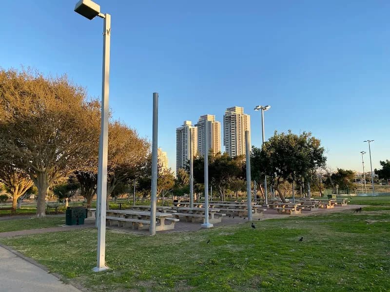 View of Kikar HaAtzmaut Playground in Netanya, TA