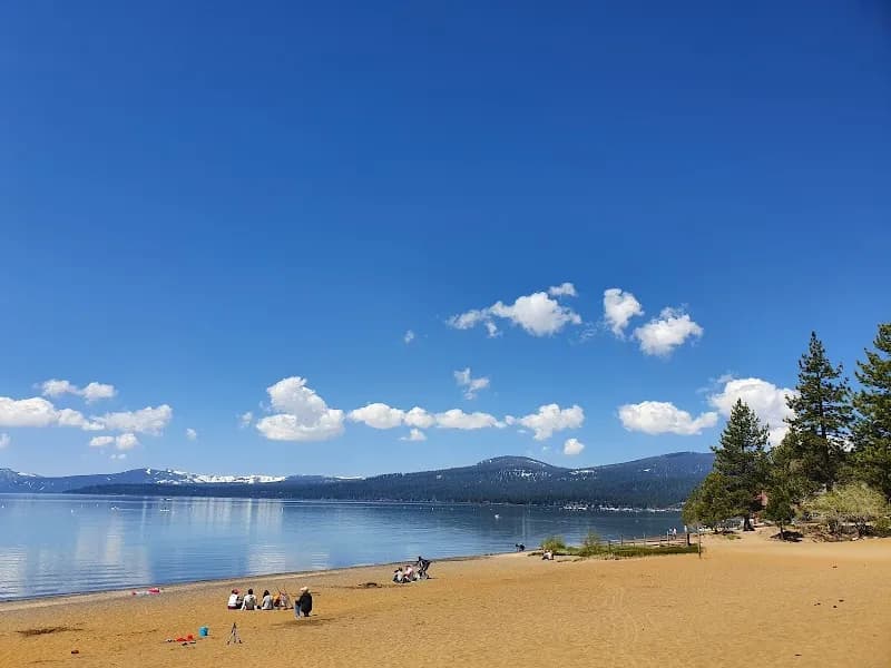 View of Kings Beach State Recreation Area in Lake Tahoe, CA