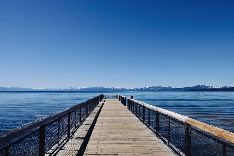 View of Kings Beach State Recreation Area in Lake Tahoe, CA