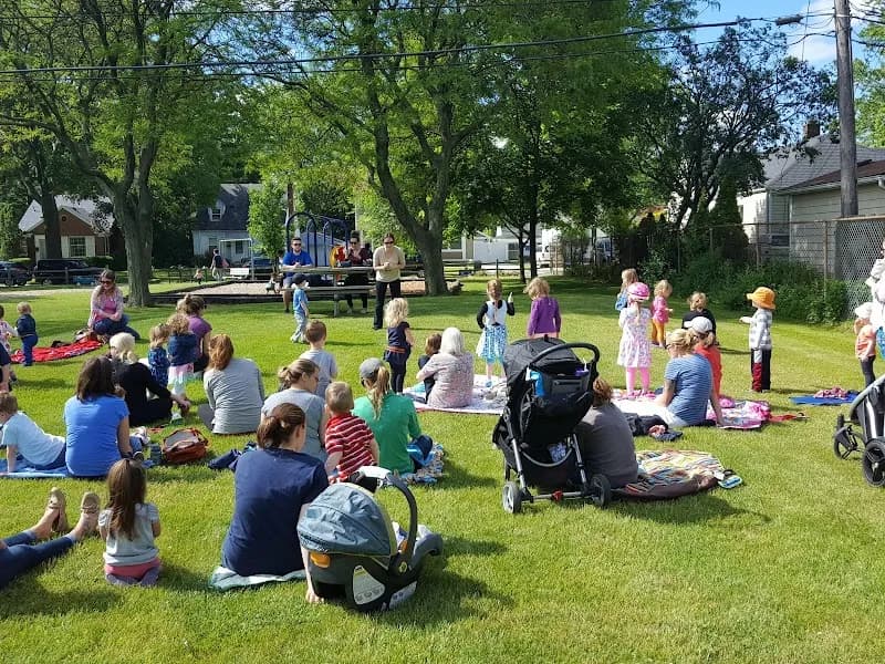 View of Kiwanis Tot Lot in Berkley, MI