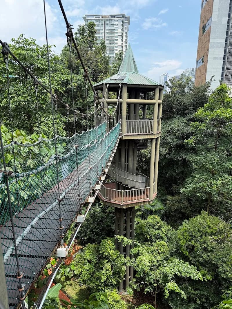View of KL Forest Eco Park Canopy Walk in Kepong, KL