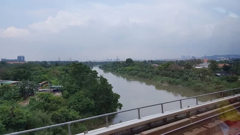 View of Klang River Waterfront Park in Klang, SG