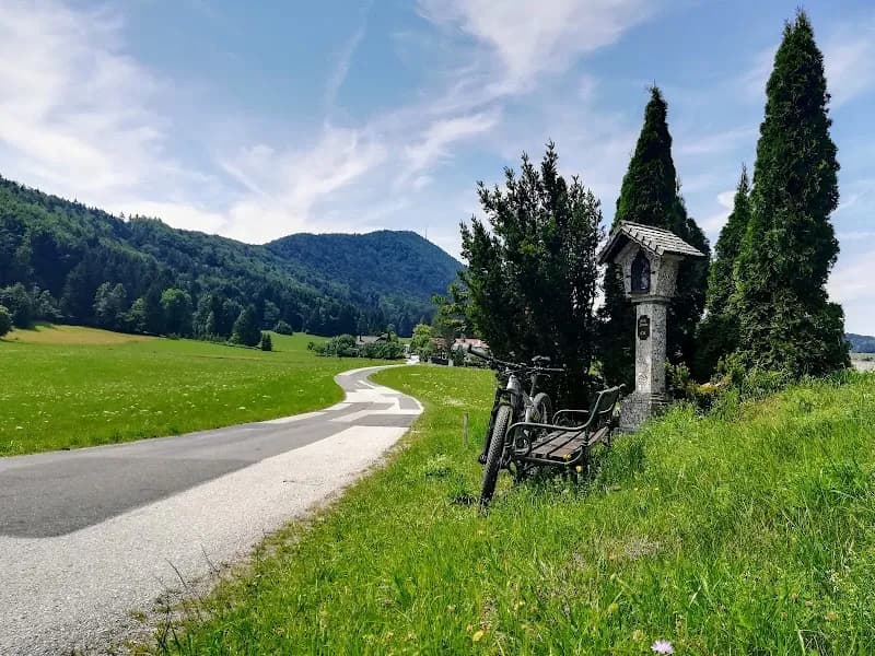View of Koppl Meadow Picnic Area in Koppl, Salzburg