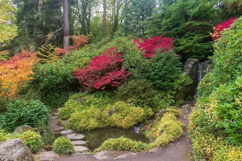View of Kubota Garden in Seattle, WA