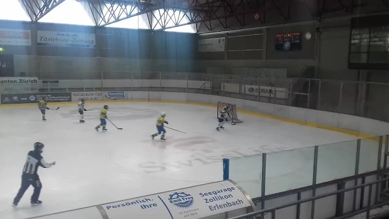 View of Kunsteisbahn KEK in Küsnacht, ZH