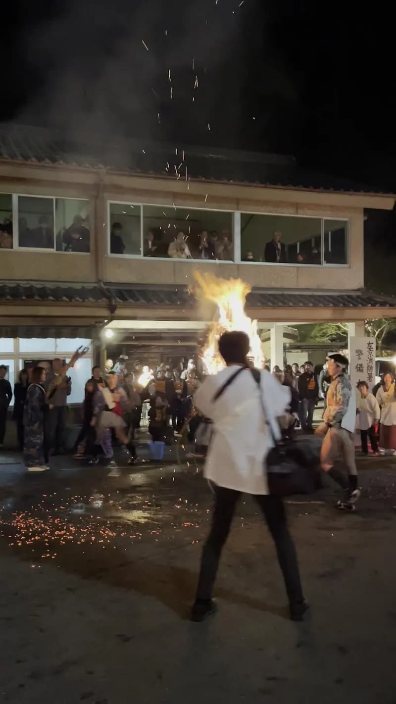 View of Kurama Fire Matsuri in Kurama, KYO