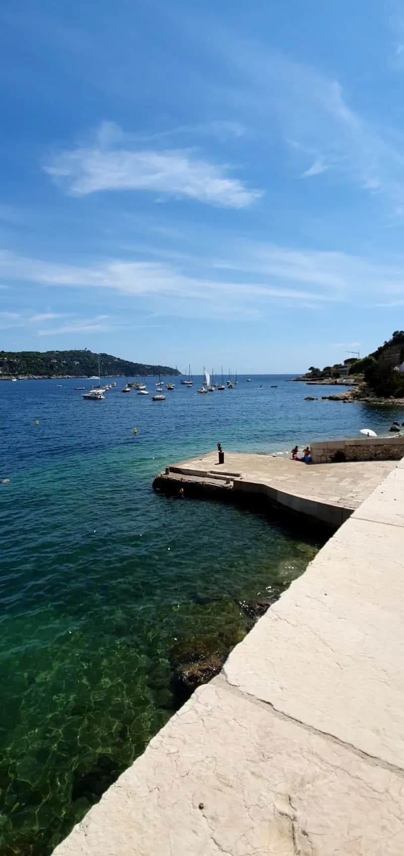View of La Darse Beach in Villefranche-sur-Mer, PACA