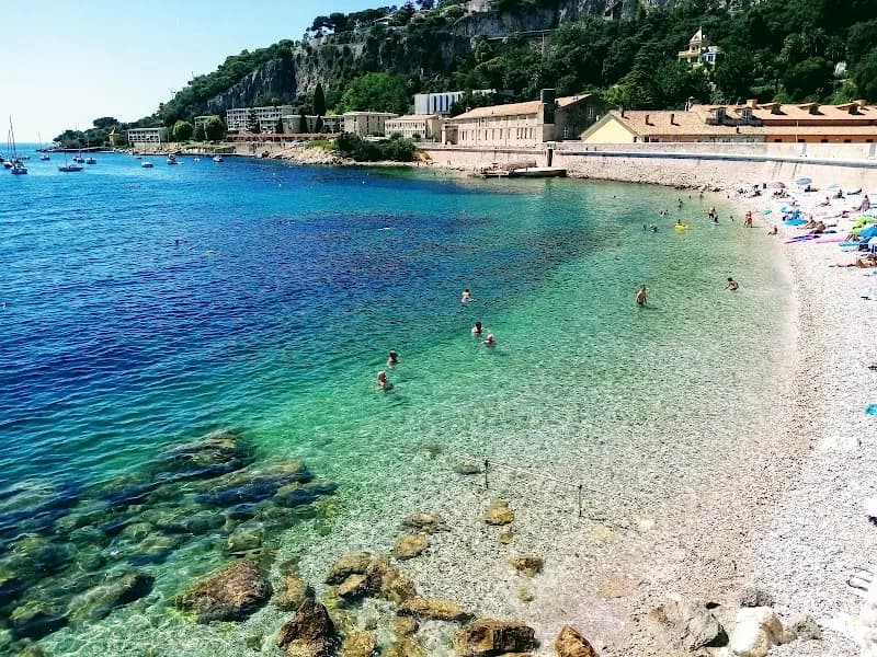 View of La Darse Beach in Villefranche-sur-Mer, PACA