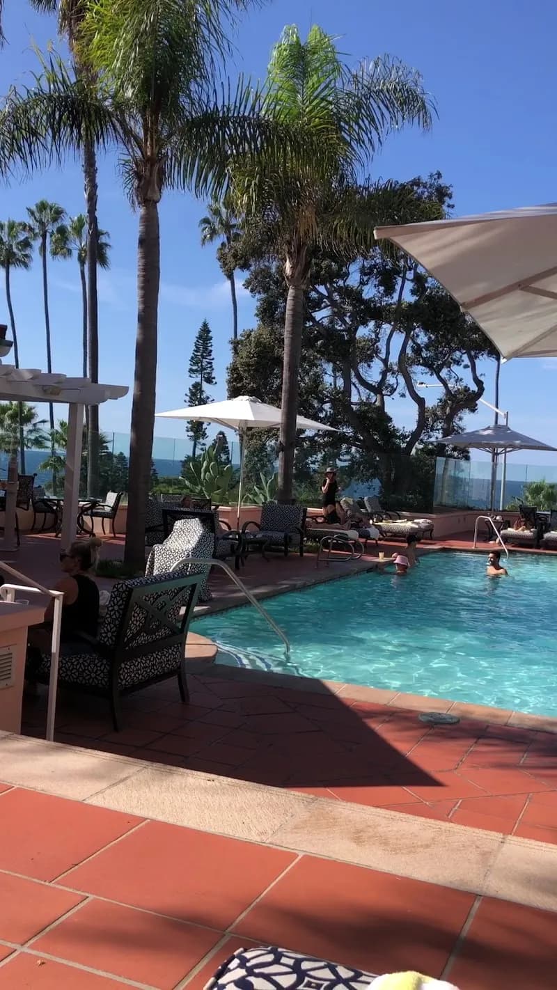 View of La Valencia Hotel in Solana Beach, CA