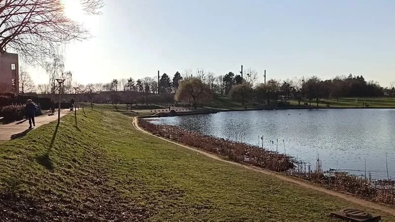 View of Lac d'Evry in Evry, IDF