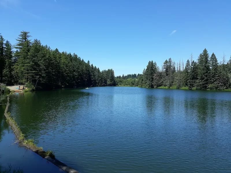 View of Lacamas Lake in Camas, WA