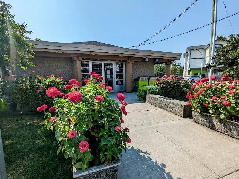 View of Ladner Pioneer Library in South Delta, BC