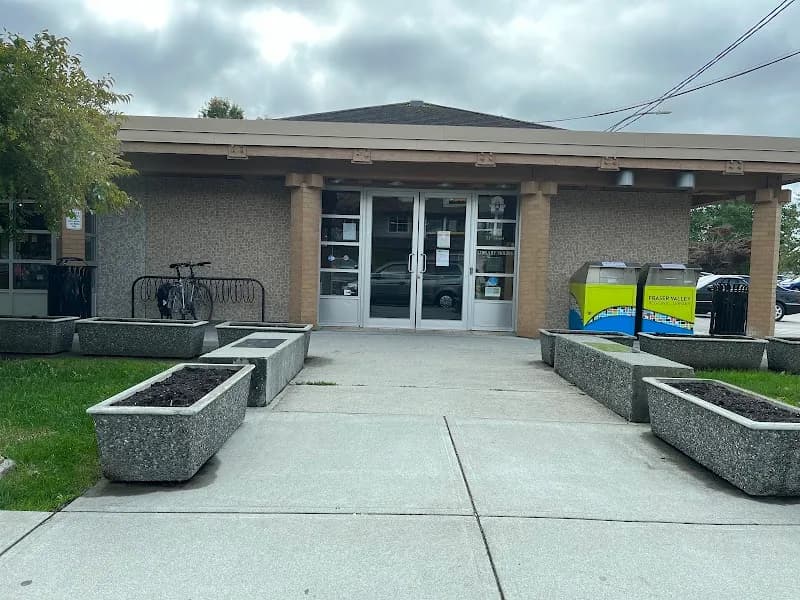 View of Ladner Pioneer Library in South Delta, BC