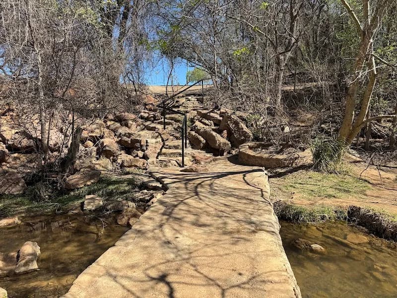 View of Lady Bird Johnson Municipal Park in Fredericksburg, TX